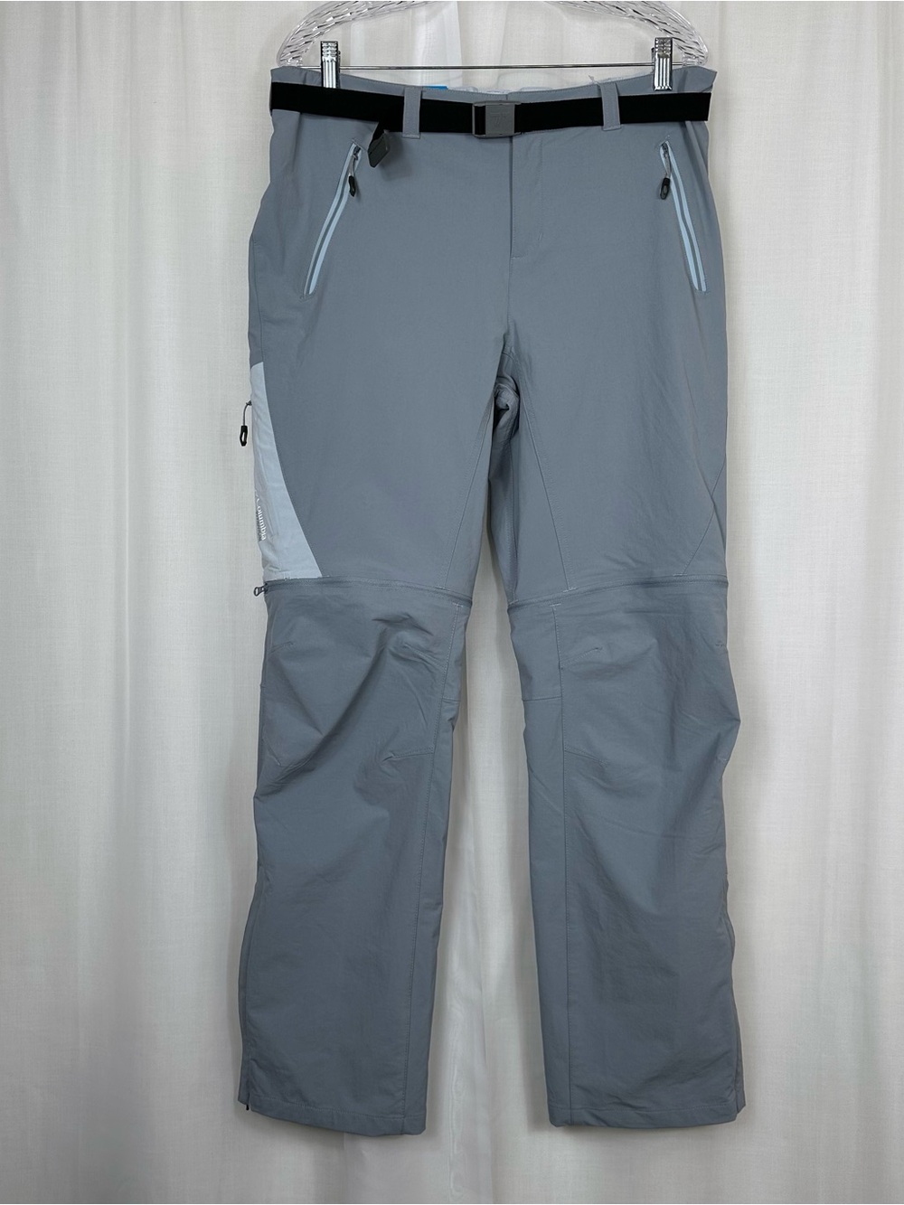 Light Gray Straight-Leg Outdoor Pants